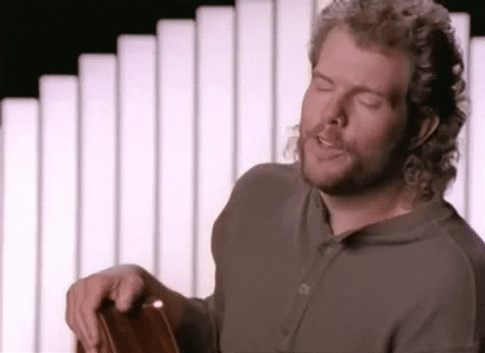 Toby Keith Heart Felt Singing GIF