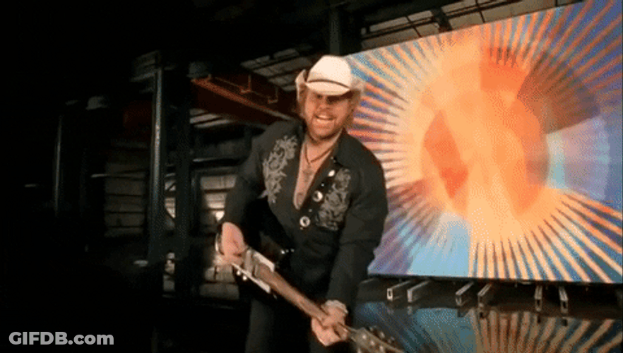 Toby Keith Rock Performance GIF