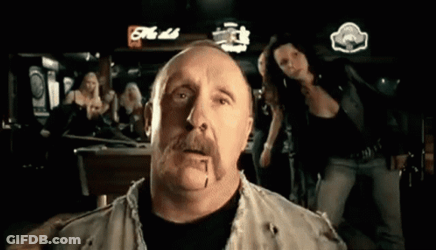 Toby Keith Shocked Shouting GIF