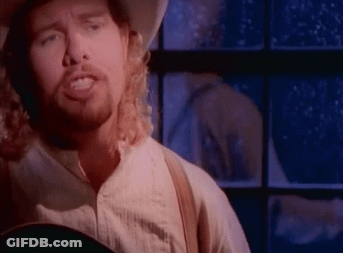 Toby Keith Singing Beside The Window GIF