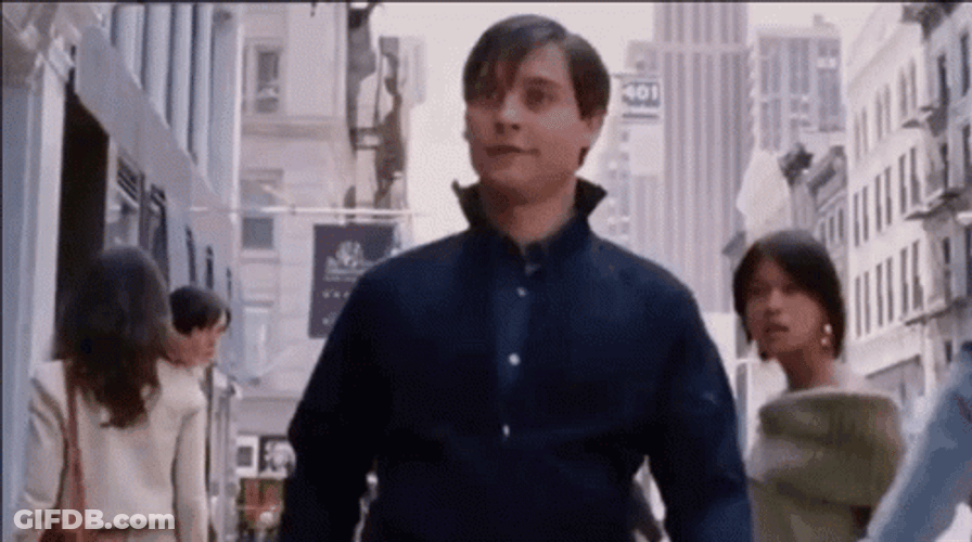Toby Maguire Vibing Spiderman Dance GIF