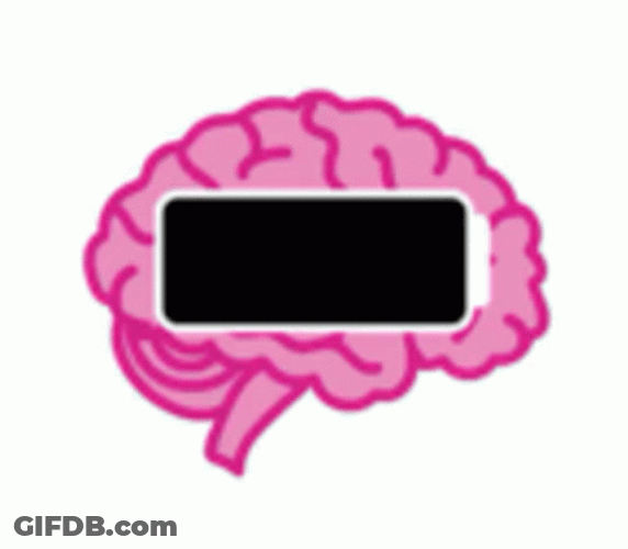 Today Drained Me Brain With Low Battery GIF