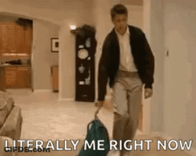 Today Drained Me Guy Collapsing In Hallway GIF
