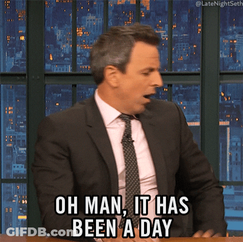 Today Drained Me Seth Meyers GIF