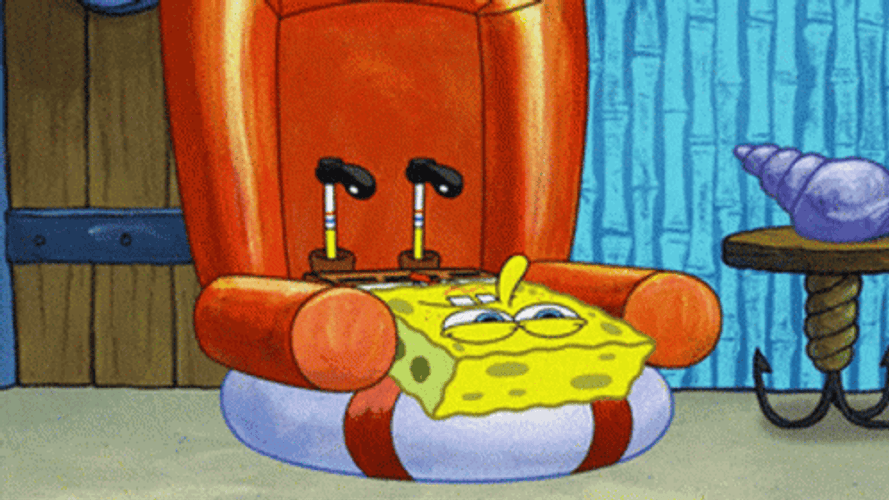Today Drained Me SpongeBob SquarePants GIF