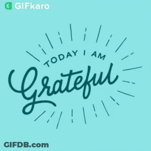 Today I Am Grateful And Thankful GIF