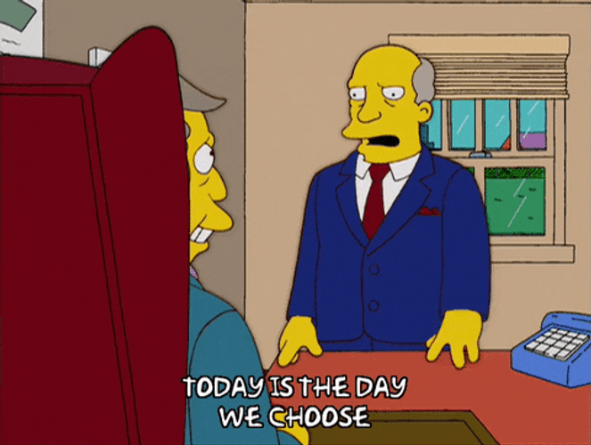 Todays The Day Gary Chalmers The Simpsons GIF