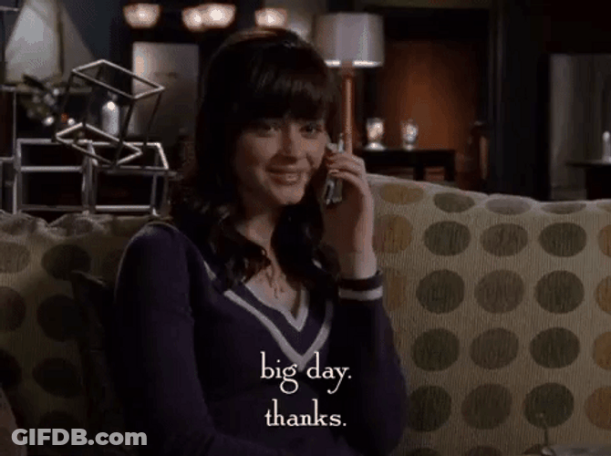 Todays The Day Rory Gilmore Talking On Phone GIF