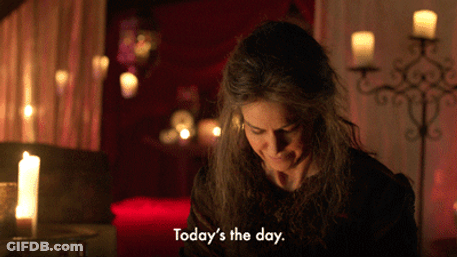 Todays The Day Sad Lady Looking Down GIF