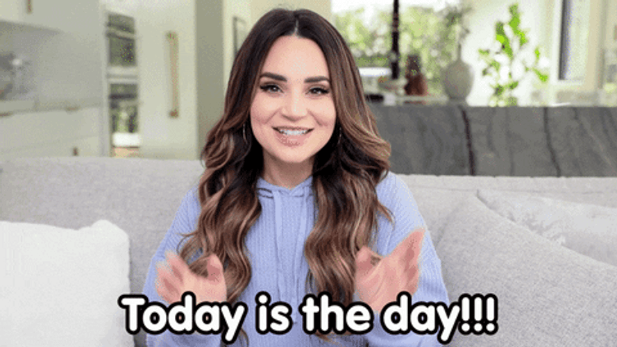 Todays The Day Thrilled Rosanna Pansino GIF