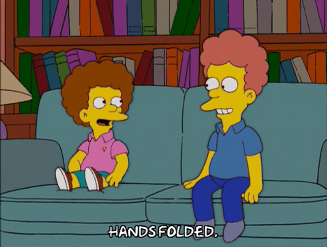 Todd Flanders Teaching How Hands Folded GIF