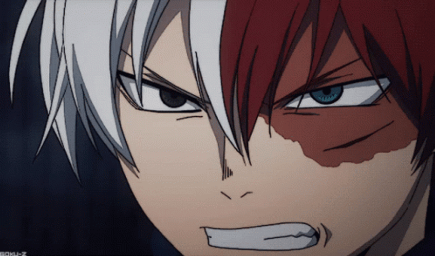 Todoroki Shoto Arms On Fire GIF