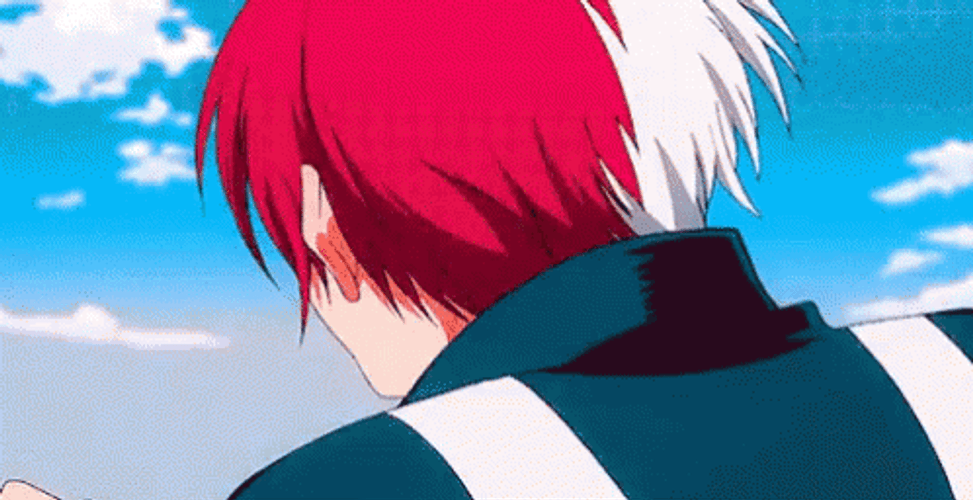 Todoroki Shoto Running Away GIF