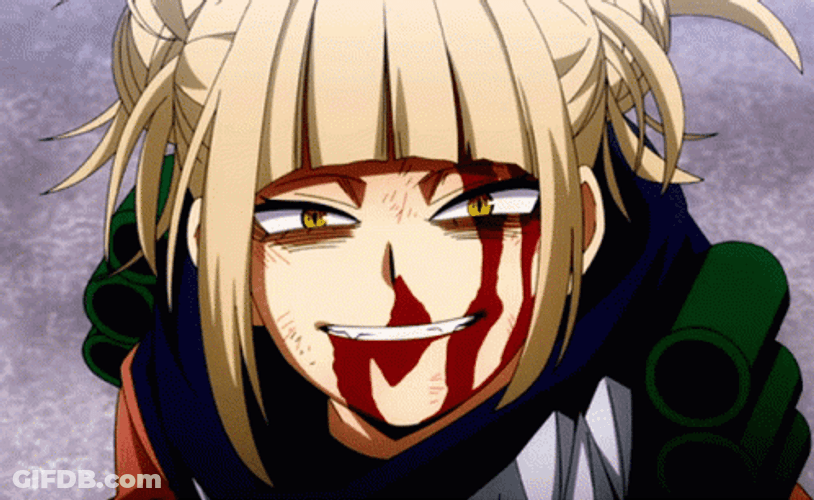 Toga Himiko Bloody Face GIF