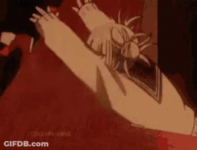 Toga Himiko Flapping Her Arms GIF