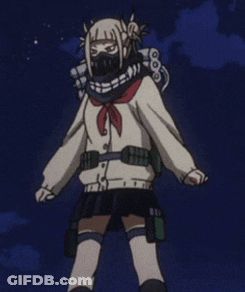 Toga Himiko Flaps Her Arms Sideways GIF