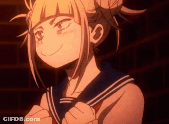 Toga Himiko Laughing Cheekily GIF