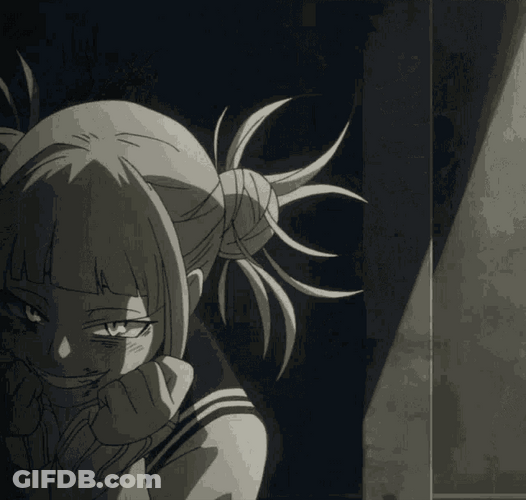 Toga Himiko MHA Beaten Up Trying To Be Cute GIF