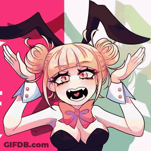 Toga Himiko MHA Bunny Costume GIF