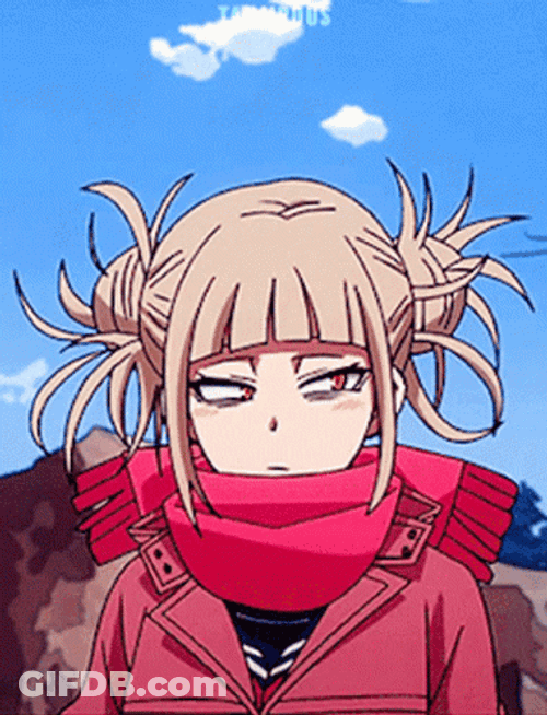 Toga Himiko MHA Hmm Bored Listening GIF