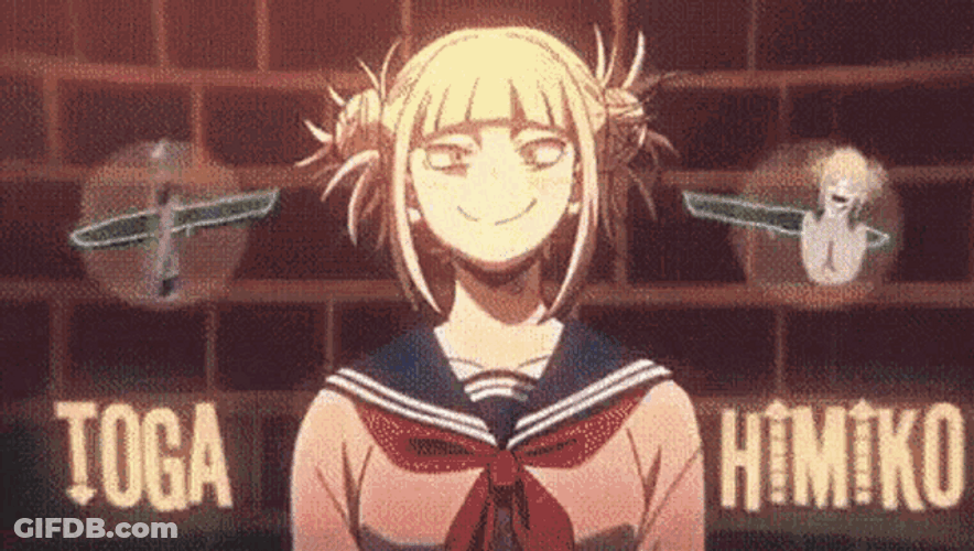 Toga Himiko MHA Photo Effect Video Edit GIF