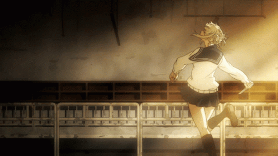 Toga Himiko MHA Twirling Around Dancing GIF