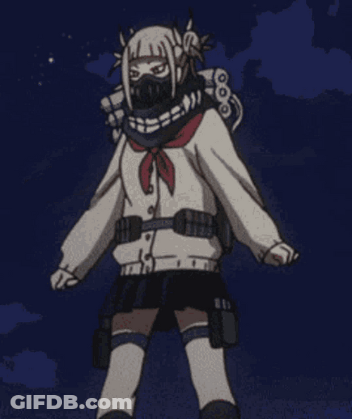 Toga Himiko MHA Wings Flying Motion Arms GIF