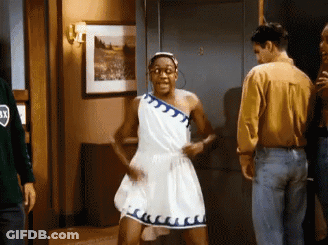 Toga Steve Urkel Family Matters GIF