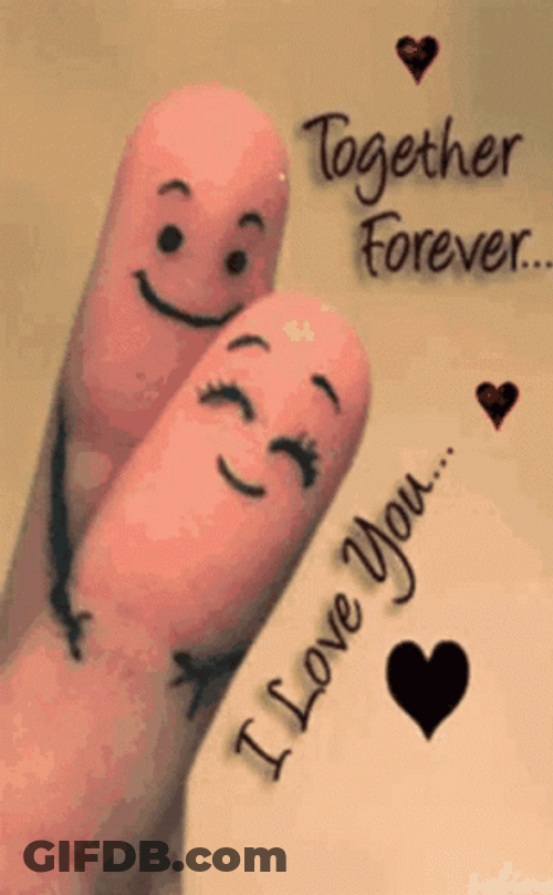 Together Forever Fingers Smiling GIF