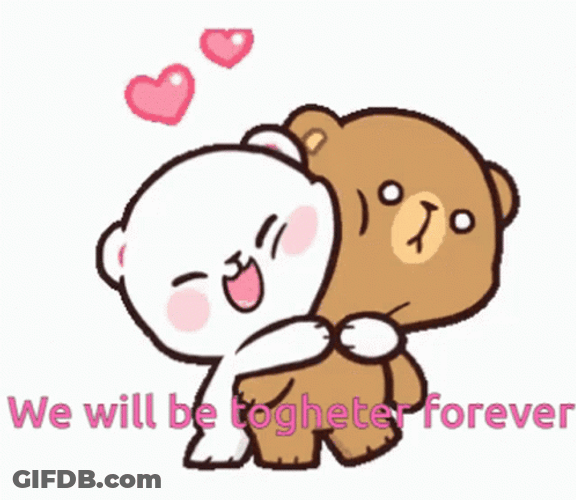 Together Forever Milk And Mocha Hugging GIF