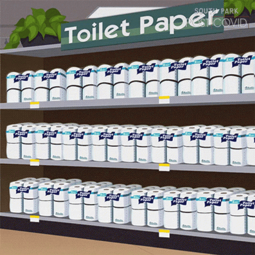 Toilet Paper Panic Buying GIF
