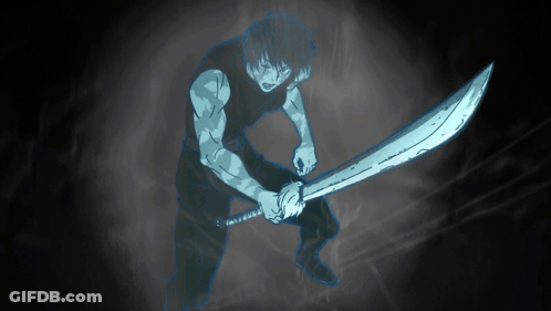 Toji De Angel Black And White Drawing GIF