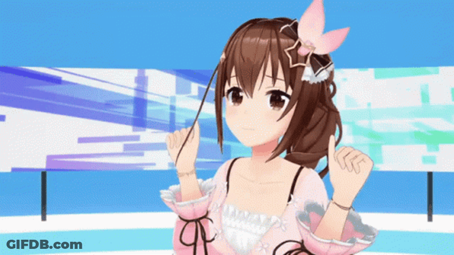 Tokino Sora Timid Anime GIF