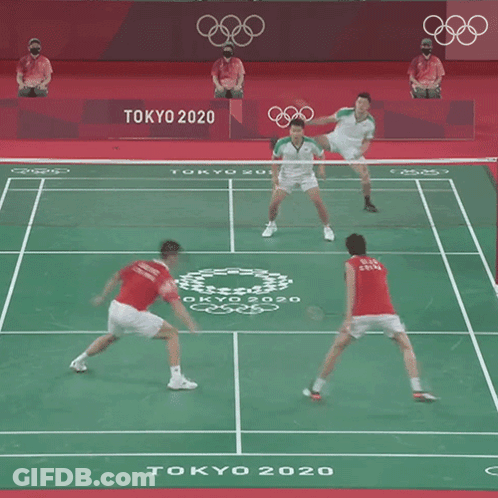Tokyo 2020 Is Written On The Green Court GIF