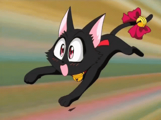 Tokyo Cat Running GIF