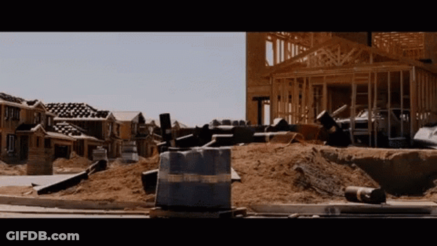 Tokyo Drift Hill Jump Car Chase GIF