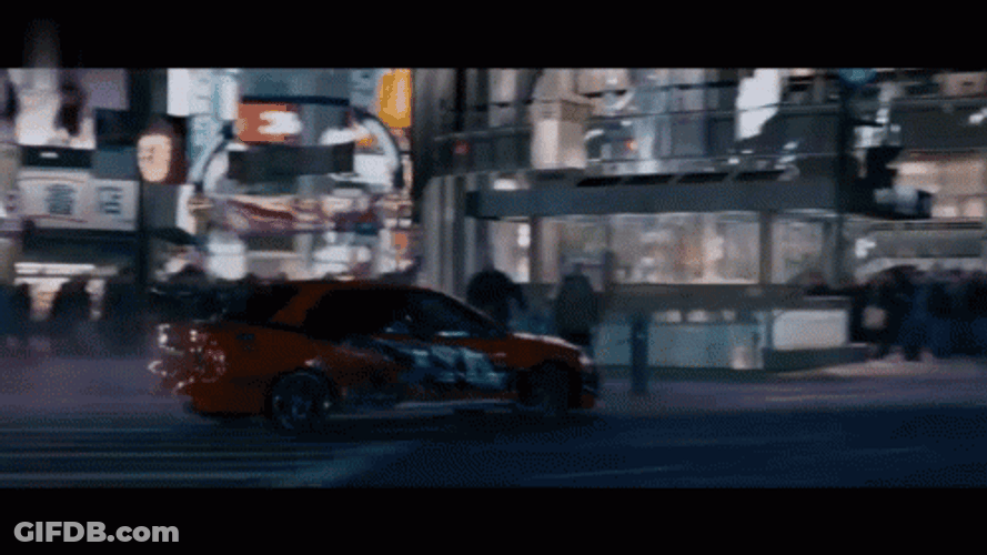 Tokyo Drift Skillful Drift On The Street GIF