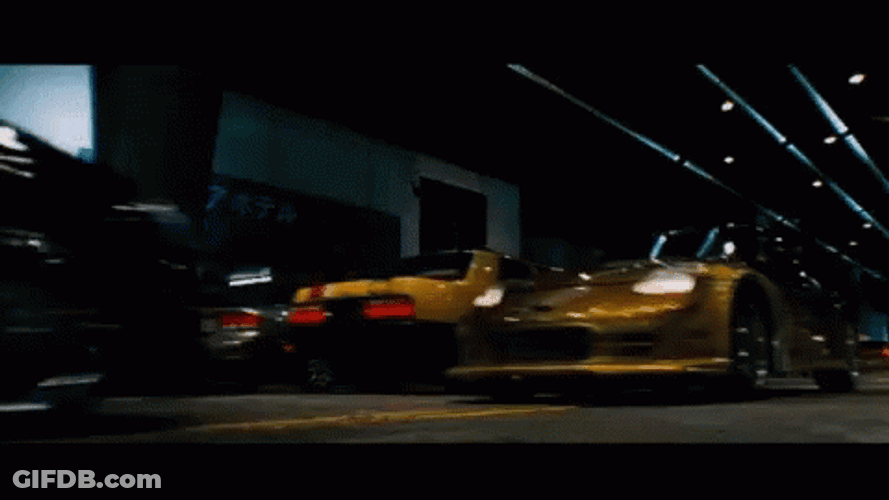Tokyo Drift Slow Motion Collision GIF