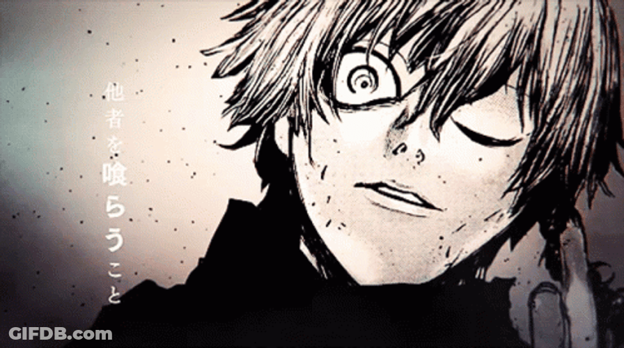 Tokyo Ghoul Anime Kaneki Stare GIF