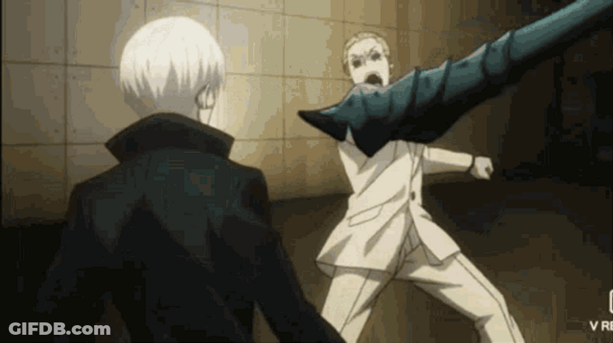 Tokyo Ghoul Kaneki Vs. Oomori GIF