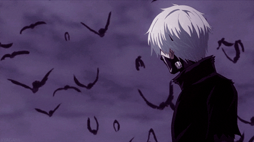 Tokyo Ghoul Ken Kaneki  Bats GIF