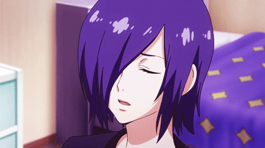 Tokyo Ghoul Touka Kirishima Sighing GIF