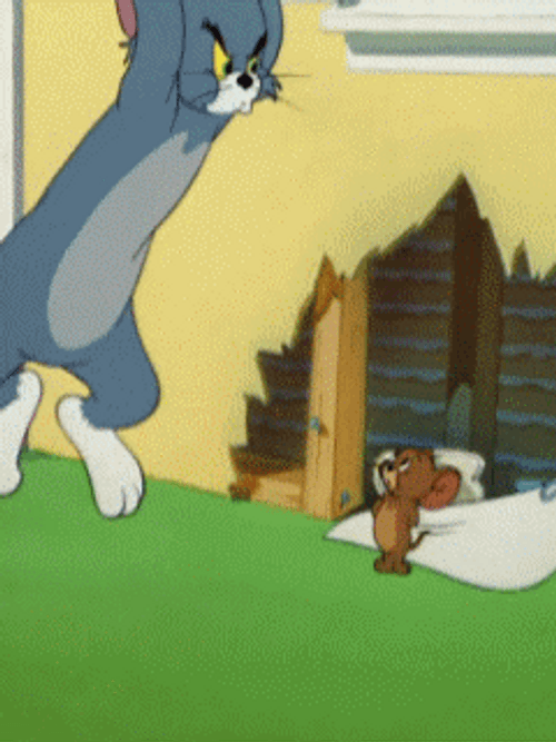 Tom And Jerry Book Slam Angry GIF
