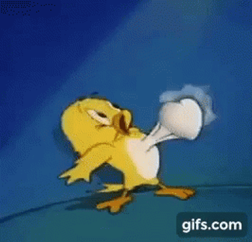 Tom And Jerry Cuckoo Bird Heart Pumping GIF