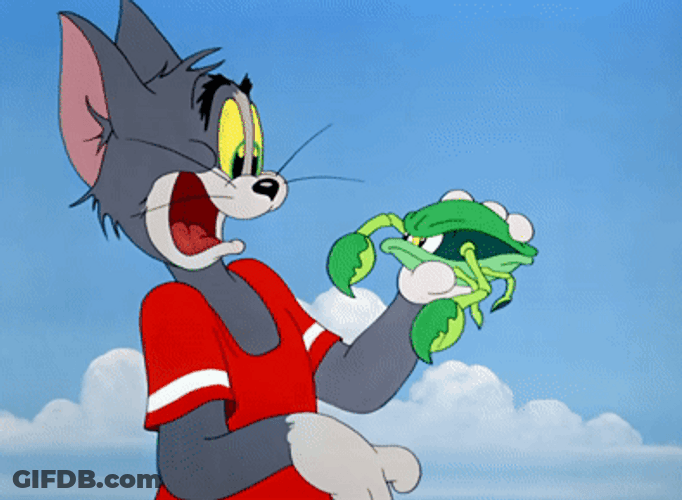 Tom And Jerry Green Crab Claws GIF