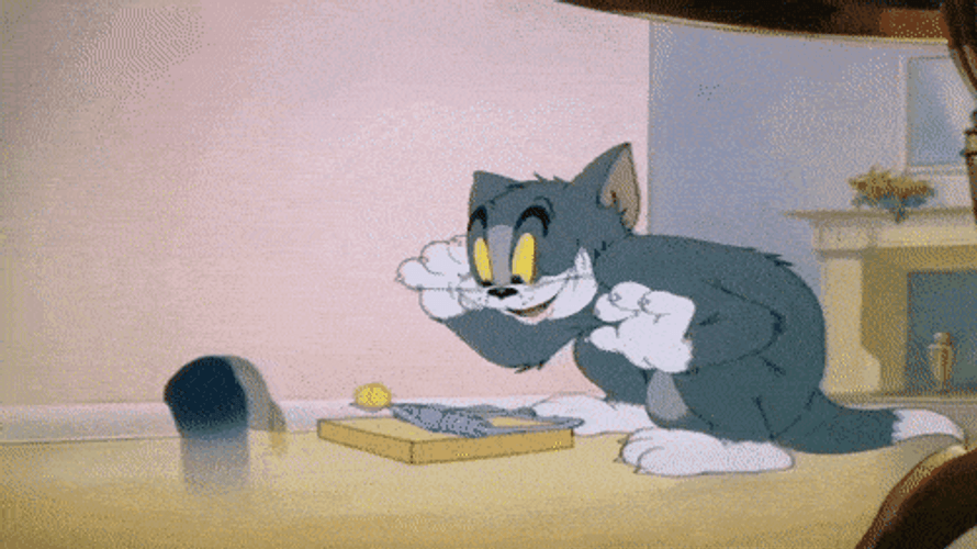 Tom And Jerry Happy Excited Running Away GIF