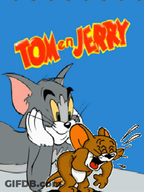 Tom And Jerry Happy Laughing Poster Animation GIF