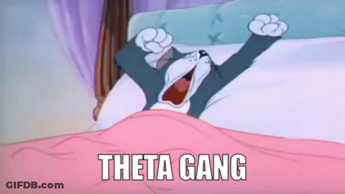 Tom And Jerry Laying In Bed Saying Theta Gang GIF