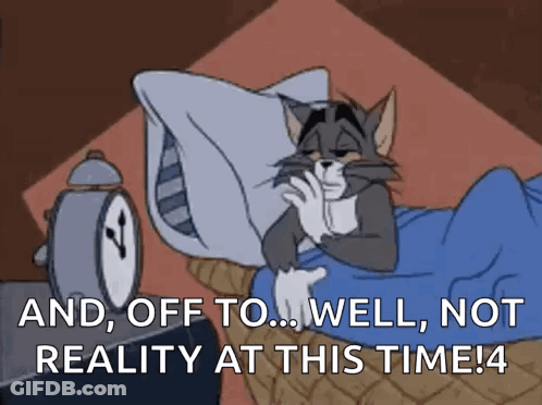 Tom And Jerry Lying In Bed GIF