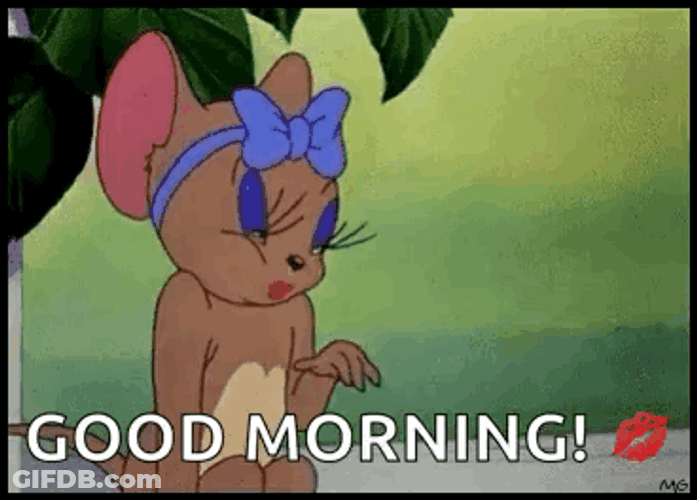 Tom And Jerry Morning Kisses Blow GIF